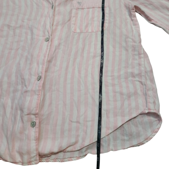 VICTORIA'S SECRET pink striped PJ top XS - Picture 6 of 7